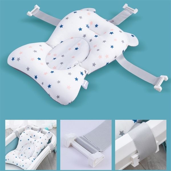 

bathing tubs seats infant baby bath tub pad portable baby nonslip bathtub mat children shower air cushion bed born baby security bath seat 2