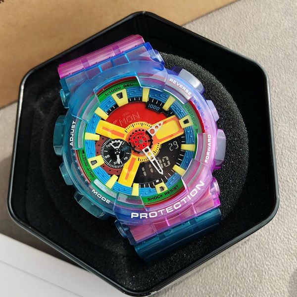 

original shock watch men sport wr200ar g watches army military shocking waterproof watch all pointer work digital wristwatch g100 with box, Slivery;brown