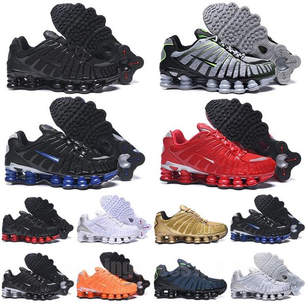 

2022 shoxs deliver oz nz tl men running shoes outdoor triple black white red metallic silver university red designer sneake213w, Black;brown