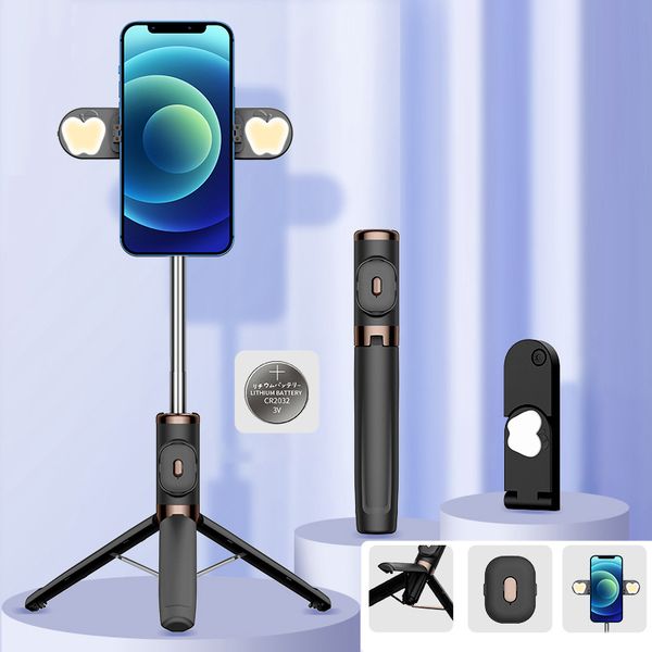 

high-value anti-shake selfie monopods tripod selfie artifact universal floor stand iphone samsung bluetooth camera handheld fill light multi