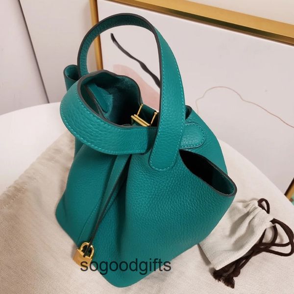 

hermed handbag women's designer bags picotin lock herme handbags tote bag women's fashion vegetable basket leather bag layer cow l