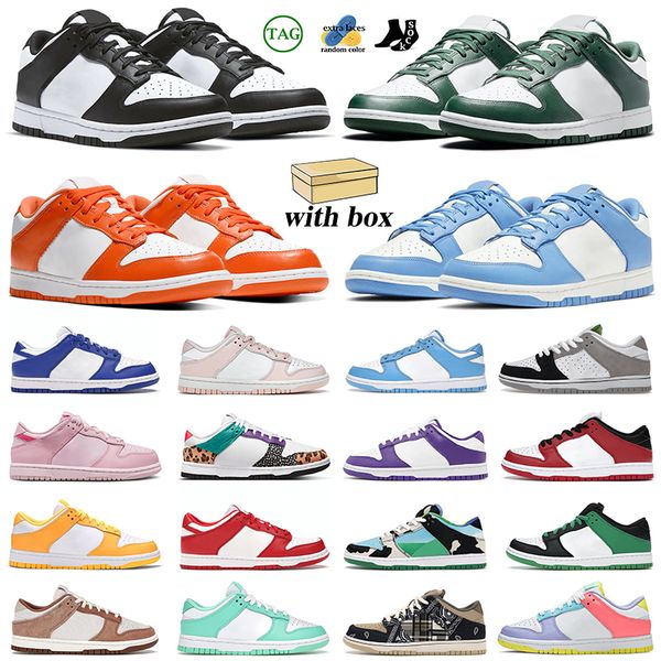 

sb low dunks with box running shoes men women panda triple pink green apple halloween safari mummy racer blue dunked dunkes lows mens traine