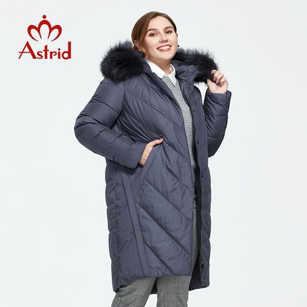 

women s plus size outerwear coats astrid winter coat long warm parka thick jacket with fur hooded bio down female clothing ar 9172 220922, Black