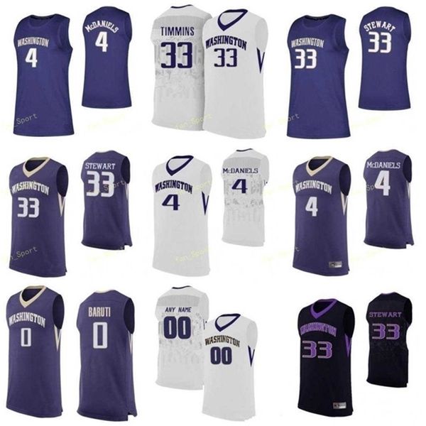 

sj washington huskies college basketball 34 reagan lundeen 35 j'raan brooks 4 jaden mcdaniels matisse thybulle men women youth custom s, Black