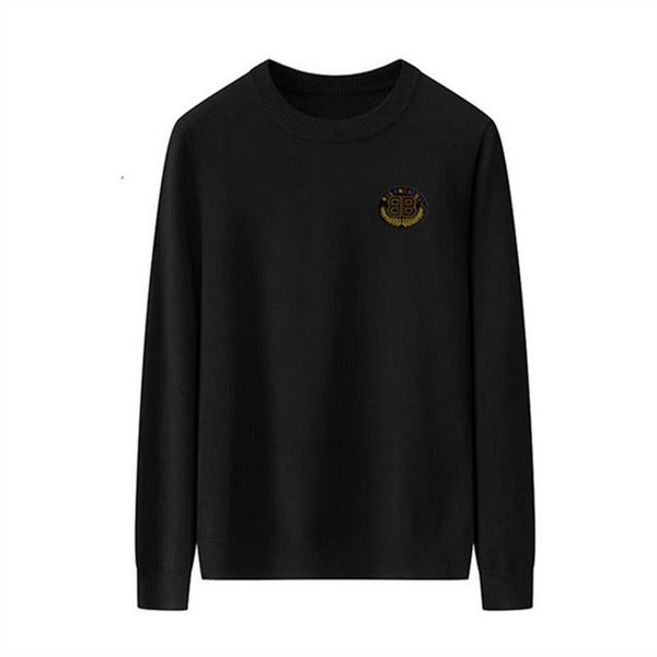 

brand designers design fashionable men's sweaters leisure long classic luxury plaid pullover a variety of styles and women's loose, White;black