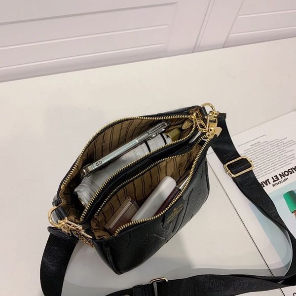 

3-piece set women's shoulder bags totes handbag cross body cosmetic bag cell phone pocket wallets coin purses l8804-10