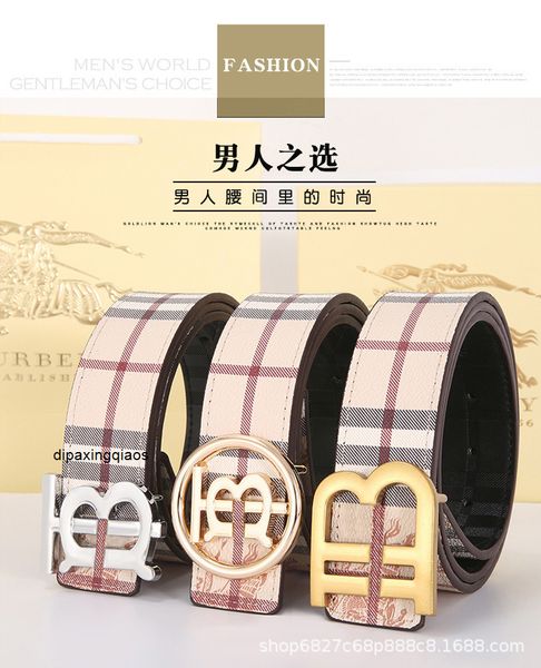 

mens kellyss belts of herme new classic tb home network red trend men's double-sided belt versatile smooth buckle casual business pants, Black;brown