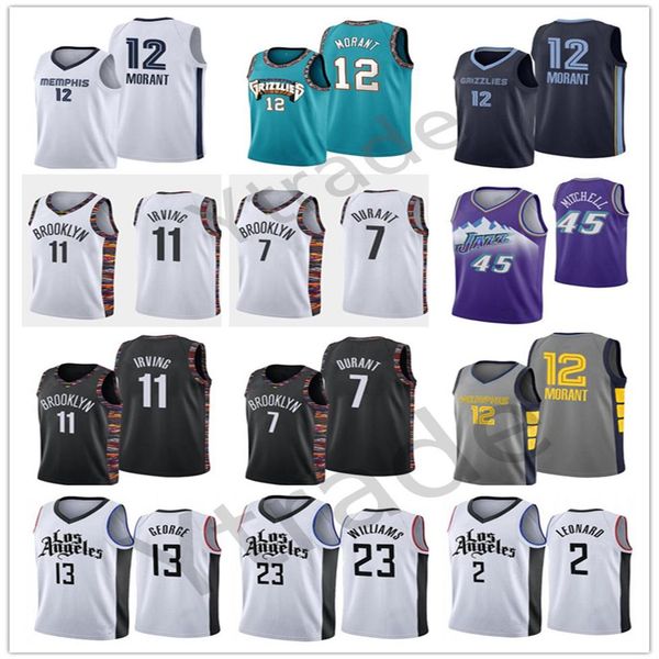 

ja 12 morant zion 1 williamson university jersey donovan 45 mitchell rj 9 barrett ncaa basketball jerseys239u, Black
