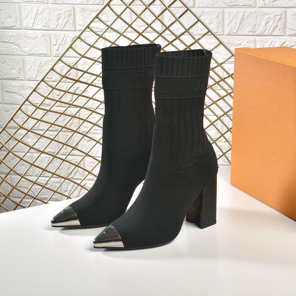 

designer boots for woman winter fashion black over the knee boot martins thigh-high booties 0523