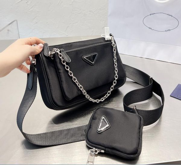

men women luxury shoulder bags designer nylon crossbody womens mens 3 in 1 chest bag classic casual messenger bags fashion cross body tote w