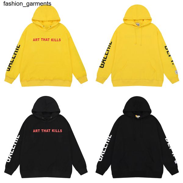 

loose men's hoodies sweatshirts in autumn and winter la minority beauty trend gary dept double-sided printing double-sided wearing cott, Black