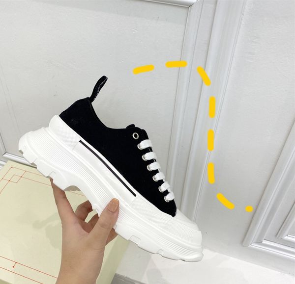 

2023 casual shoes canvas sneakers woman trainers trainer tread slick lace up sneaker low platform leather rubber lace-up triple black pale p
