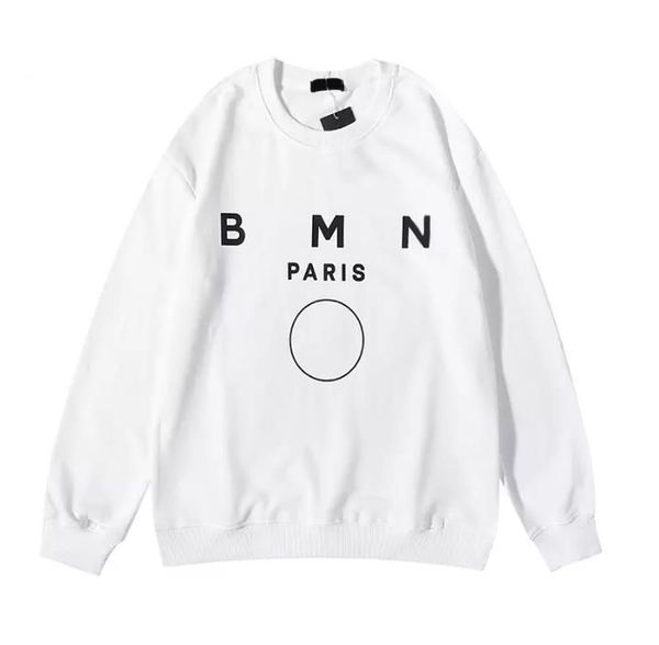 

autumn designer men balm hoodies pullover sweatshirts long sleeve crewneck loose letter print mens hoodie size s/m//xl balma, Black