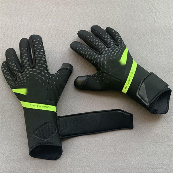 

2021 phantom shadow 4mm latex goalkeeper gloves no finger protection soccer goalie gloves professional football goalkeeper gloves260k, Black