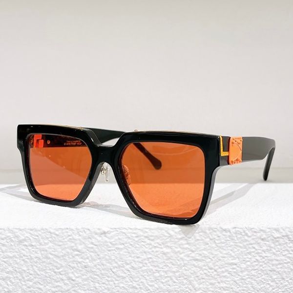 

sun glasses designer millionaire sunglasses fashion ins net red same men and women square full frame rectangle hand made acetate anti uv ad5, White;black