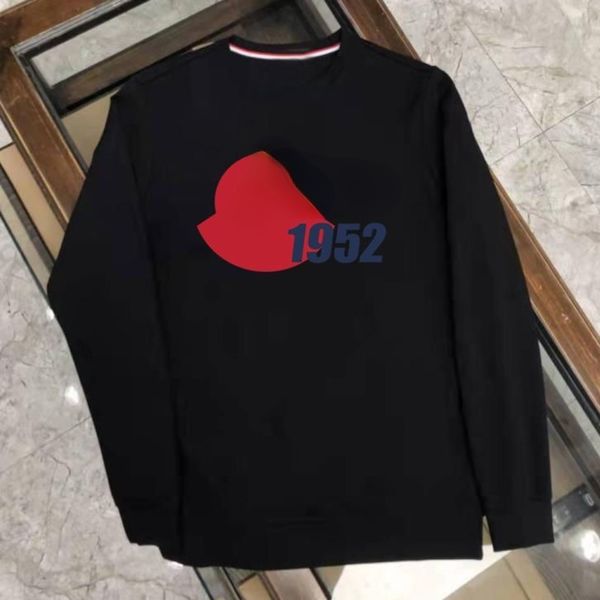

100% cotton mens hoodie designer sweatshirt men women sweater printed long sleeve tshirt autumn winter sports pullover sweaters, Black