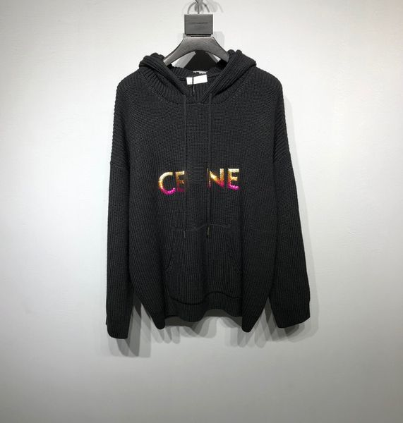 

men's plus size hoodies sweatshirts in autumn / winter 2022acquard knitting machine e custom jnlarged detail crew neck cotton 4e5e5t0, Black
