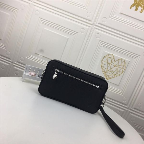 

men wallet kasai clutch bag fashion designers women handbag classic casual card slot coin purse solid color zipper wrist bags234a, Red;black