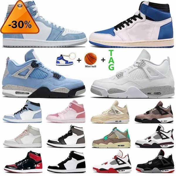 

jumpman mens basketball shoes hyper royal university blue 1 1s 4 4s sail obsidian unc silver toe black cat bred dark mocha men