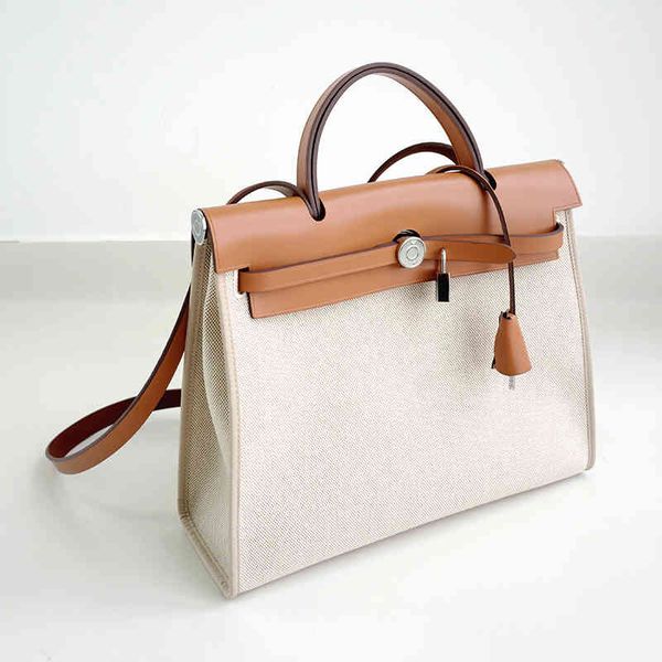 

designer handbags herbag classic herme new herbag large capacity classic canvas single shoulder messenger handbag high sense commuter tote w