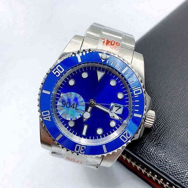 

mens watchsc- automatic mechanical watch optional waterproof sapphire gliding clasp 41mm steel wristwatches luminous ceramic r, Slivery;brown