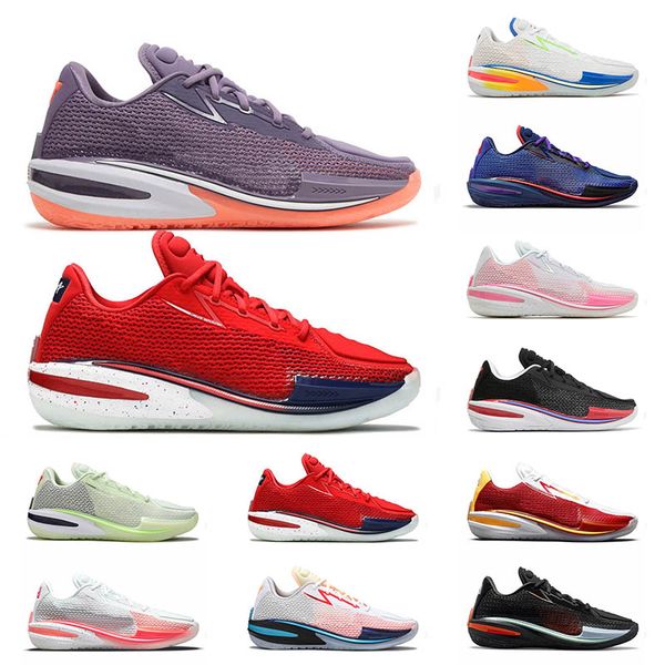 

size 36-45 comfortable zoom gt cut running shoes amethyst smoke bright mango white laser blue pure platinum pink blast womens mens sneakers