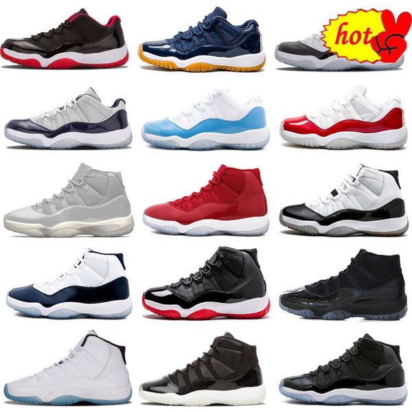 

2018 new concord high 45 11 xi 11s cap and gown prm heiress gym red chicago platinum tint space jams men outdoor shoes