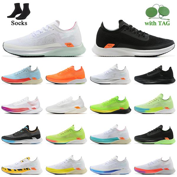 

classic triple black white zoom running shoes fashion women mens zoomx streakfly proto pn dust green blue pink yellow sliver runner sneakers
