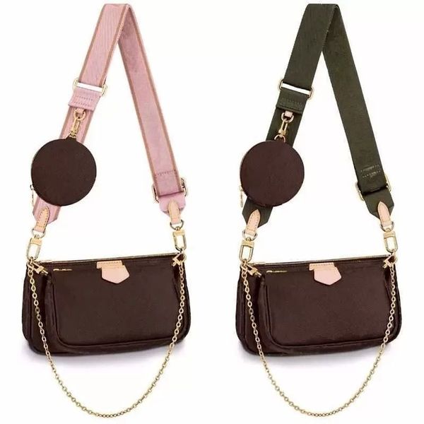 

luxurys designers bag woman wide shoulder crossbody bags wallet classic chain handbag mini 3-piece set purses card holder tote