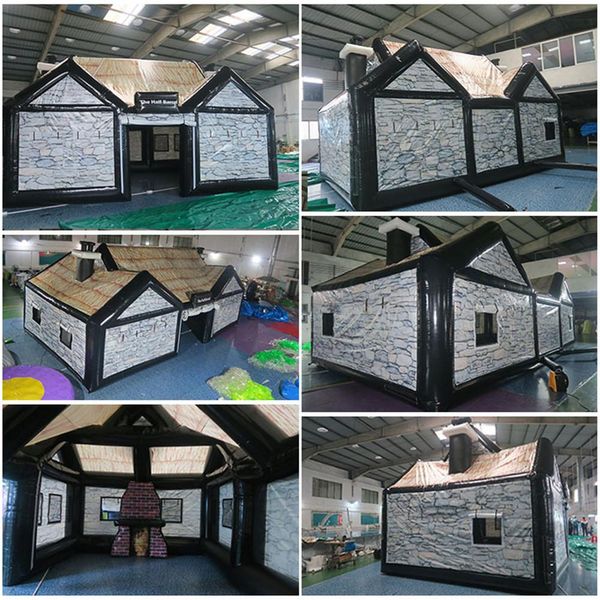 

giant inflatable irish bar pub tent log cabin concession stands oxford vip lounge house party station for uk/usa/au/ca/fr