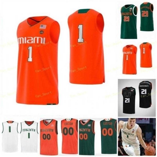 

sj ncaa college miami hurricanes basketball jersey 4 keith stone 5 harlond beverly 10 dominic proctor 11 anthony walker custom stitched, Black