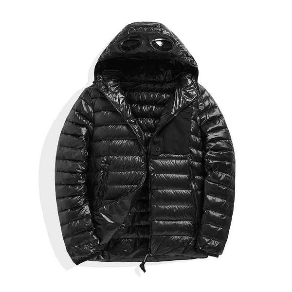 

cp parka men's hooded down jacket white duck down thickened jacket fashion company functional wind casual black cotton clothes