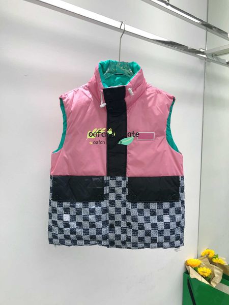 

designer new autumn and winter men's down vest print letter design loose casual thickened sleeveless coat fashion warm m-4xl, Black;white