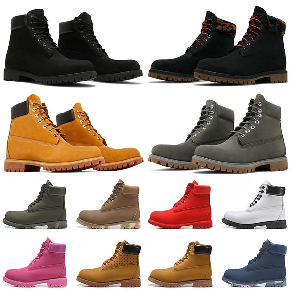 

platform boots designer ankle men womens martin shoes winter boot for cowboy yellow red blue black pink hiking size 36-45