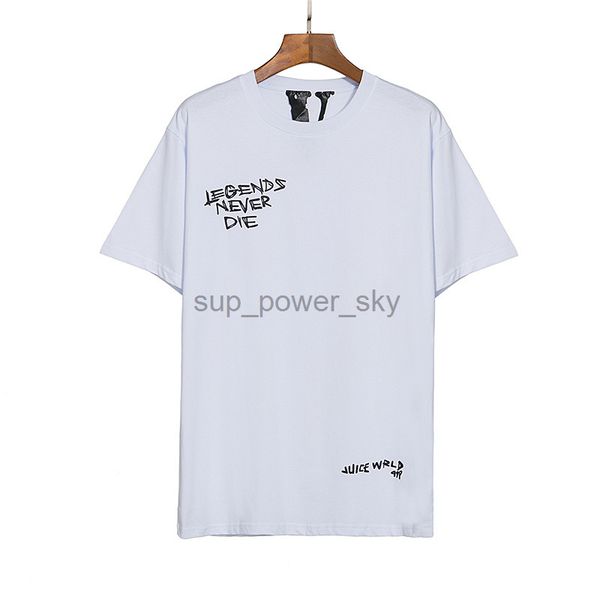 

mens t-shirts fashion brand designer vloness big v print youngboy short sleeve t-shirt souvenir portrait print round neck men half sleeve, White;black