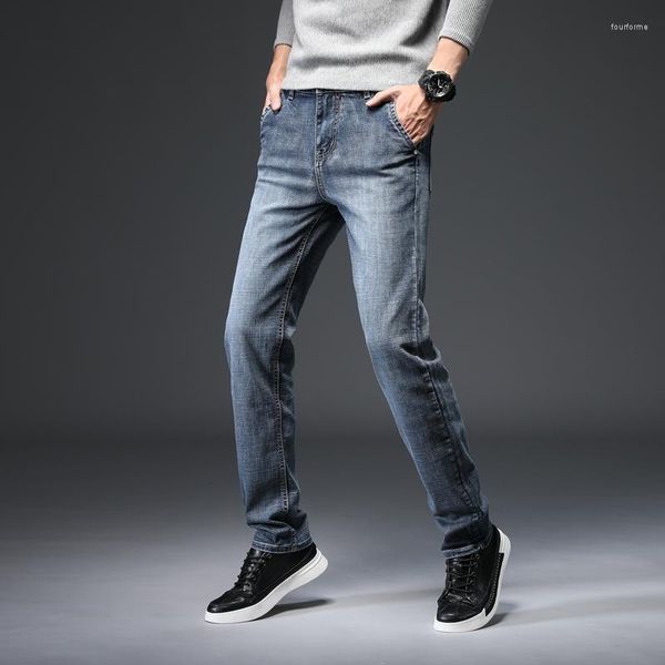 

men's jeans classica elastic men men's straight casual plus-size 28-40 p328, Blue