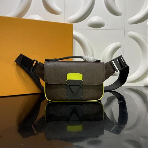 

hh s lock sling messenger bag designer mens handbags embossed monograms shadow leather shoulder handbag luxurys cross body brand purse