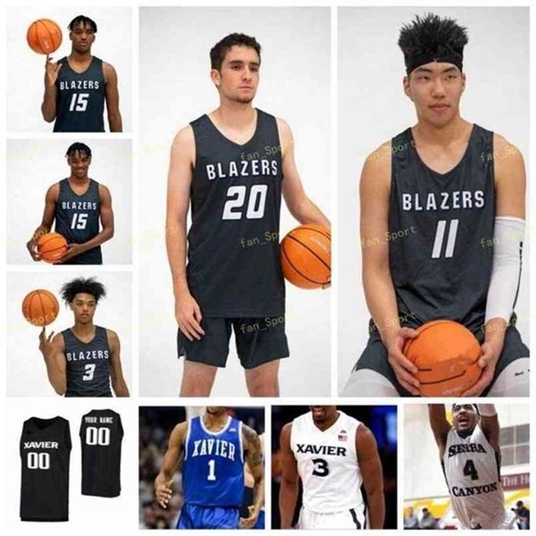 

sj ncaa college xavier musketeers basketball jersey 11 bryce moore keonte kennedy 12 dontarius james 13 naji marshall custom stitched, Black