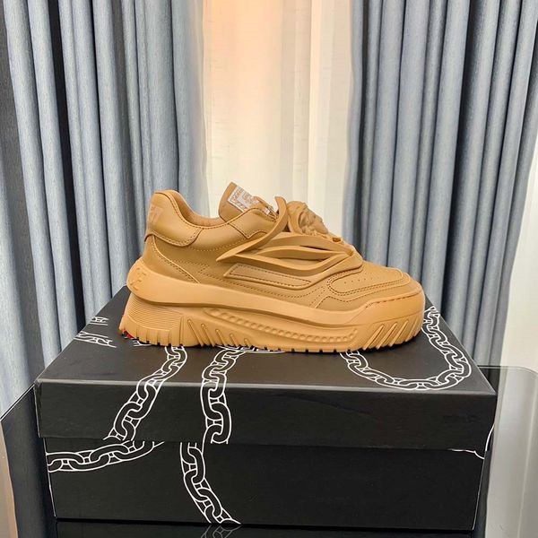 

odissea sneakers casual shoes men trainers thick greek soles triple black white multi-color 100% cattle leather