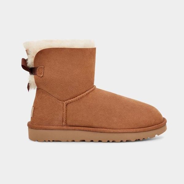 

winter snow boots woman fur fluffy warm australian boot flat mulles clear mini ankle booties real leather bottes designer shoes, Black