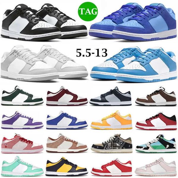 

big size 36-47 running shoes for panda sneakers shimmer designer syracuse grey fog white mint university red varsity green sports men w3231, Black