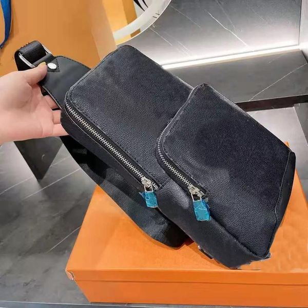 

Topbags Crossbody Chest Bag for Man Woman Old Flower Sacoche Handbag Designers Handbags Boys The Tote Unisex Cross Body Men Women Waist Bags Purse, Black checkerboard