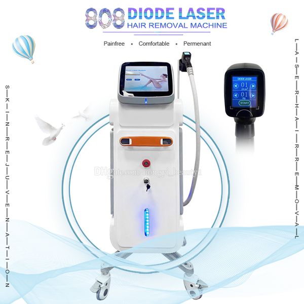 

standing 808nm depilation machine laser diode 808 nm diodo laser hair removal 810nm skin rejuvenation, Black