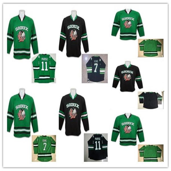 

new arrival youth 7 tj oshie north dakota fighting sioux hawks jersey kids 11 zach parise college und hockey jersey stitched black gree271e