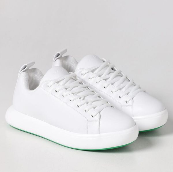 

popular men pillow sneakers shoes rubber sole lace-up man skateboard walking white black calfskin leather outdoor brands footwear eu38-46