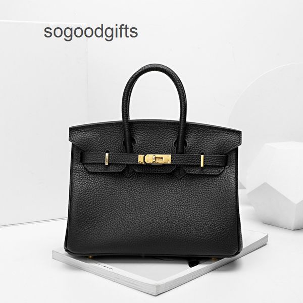 

designer bags luxury genuine leather herme women's handbags lychee pattern bag leather head cattle hand large capacity bride's wed