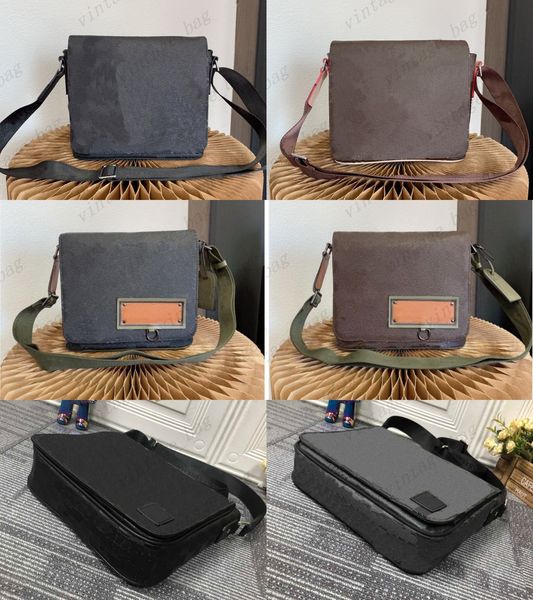

district pm mm men's messenger bag monograms eclipse damier graphite infini ebene taiga men business totes shoulder bags for man