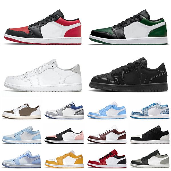 

jumpman 1 low classic basketball shoes reverse mocha 1s shadow toe black phantom women men trainers fragment bred toe bleached coral sports