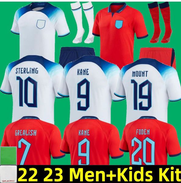

2022 mead soccer jersey inglaterra kane sterling rashford sancho grealish foden saka 22 23 englands national football shirt women kids kit u, Black;yellow