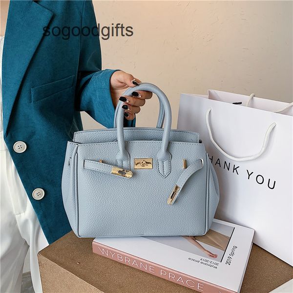 

designer bags luxury genuine leather herme women's handbags net red anna same style litchi pattern bag large capacity portable one shou